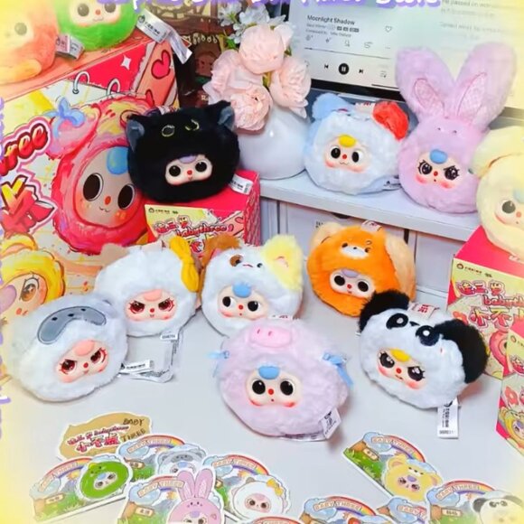 Baby Three Tiny Animal Head Series Plush Blind Box - Picture 2 of 2